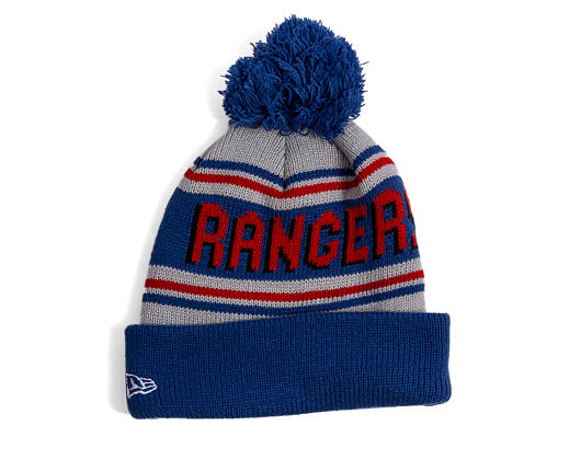 Beanie New Era - NHL Evergreen Wordmark Pom Medium Knit - NY Rangers - Team Color