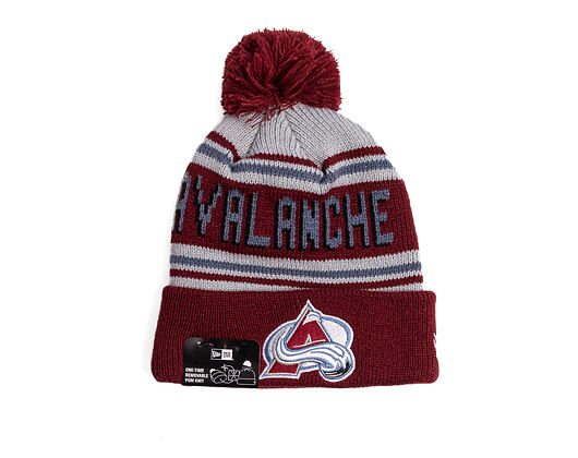 Beanie New Era - NHL Evergreen Wordmark Pom Medium Knit - Colorado Avalanche - Team Color