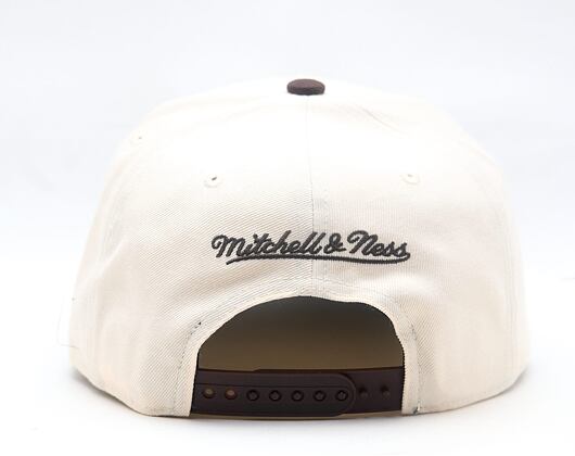 Cap Mitchell & Ness - NBA Brown And Cream Pro Snapback - Los Angeles Lakers - Cream