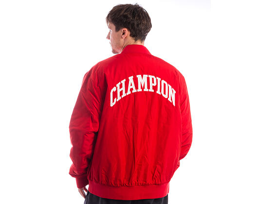 Jacket Champion - Varsity Red Bomber Jacket