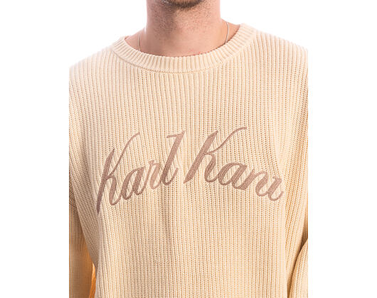Sweatshirt Karl Kani - KK Script Knit Oversized Crew - Off White