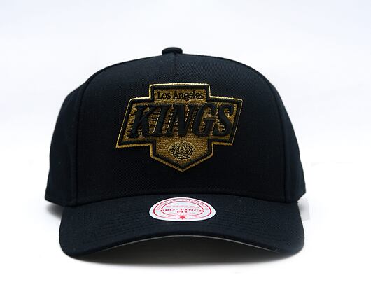 Cap Mitchell & Ness - NHL Black And Gold Pro Snapback - Los Angeles Kings - Black