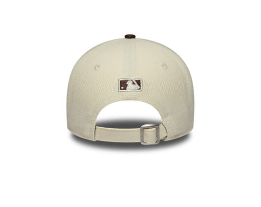 Womens Cap New Era - MLB Fabric Mix 9FORTY M-CROWN - NY Yankees - Cream / Brown