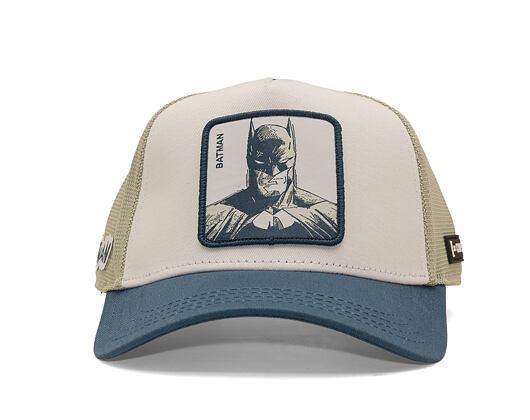 Cap Capslab - Batman Trucker - Dark Knight Sketch - Off White / Blue