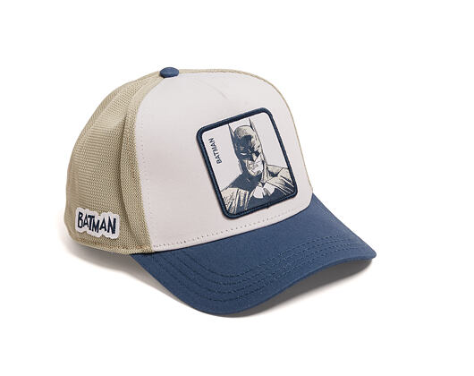 Cap Capslab - Batman Trucker - Dark Knight Sketch - Off White / Blue