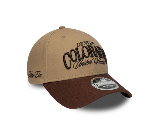 Cap New Era - Branded Wordmark 9FORTY M-CROWN - Camel / Chestnut Brown