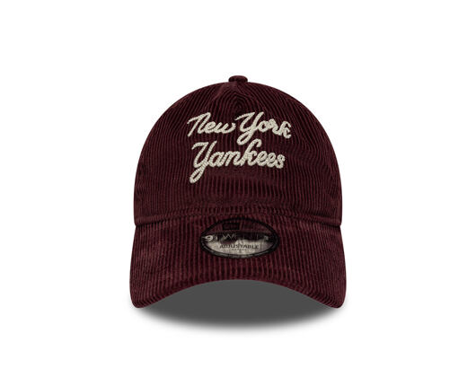 Cap New Era - MLB Cord Script 9TWENTY A-Frame - NY Yankees - Maroon