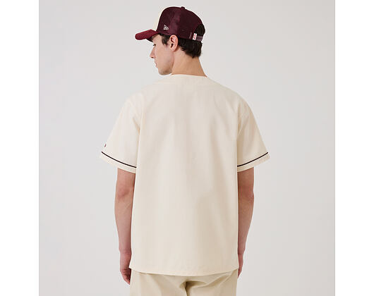 Tee New Era - Branded Straight Hem Jersey - Off White