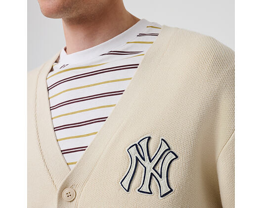 Sweater New Era - MLB Knit Cardigan - NY Yankees - Cream