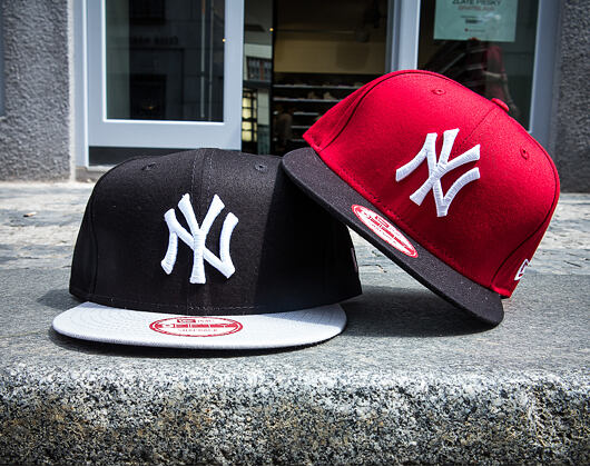 New Era 9FIFTY Cotton Block New York Yankees Snapback Scarlet / Black Cap