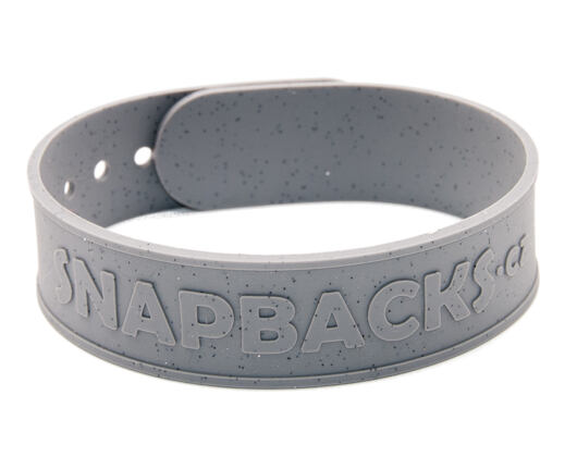 Silicone Snapback wristband - Cement Print