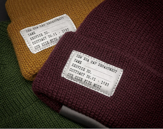 New Era Lightweight Patch Maroon Winter Beanie