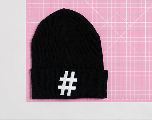 State of WOW Hashtag Black #AlphaCollection Winter Beanie