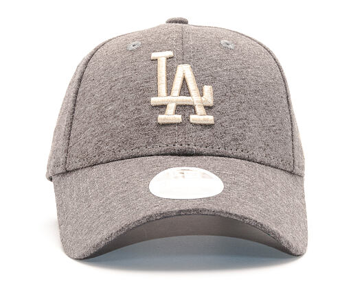 New Era Jersey Essential Los Angeles Dodgers 9FORTY Grey Heather/Khaki Strapback Womens Cap