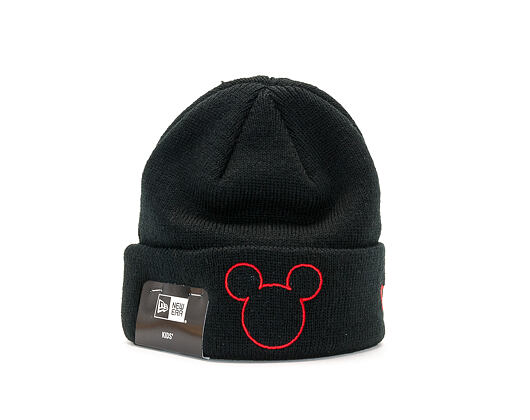New Era Disney Knit Mickey Mouse Infant Black/Scarlet Kids Beanie