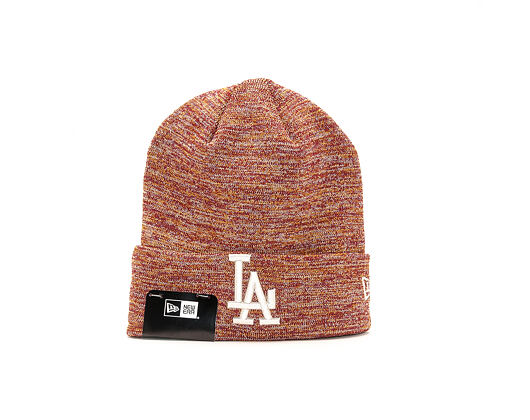 New Era Engineered Fit Cuff Knit Los Angeles Dodgers Cardinal/Grey Winter Beanie