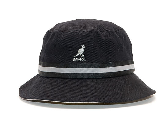 Kangol Stripe Lahinch K4012SP-BK001 Black Bucket Hat