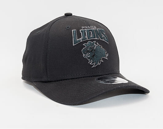 New Era 9FIFTY Prague Lions Stretch Snap Tonal Logo Black Cap
