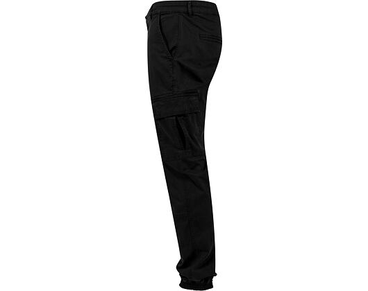 Urban Classics TB1435 Washed Cargo Twill Jogging Pants Black