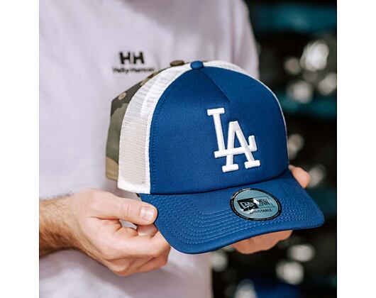 New Era 9FORTY Clean Trucker Los Angeles Dodgers Snapback Light Royal / Optic White Cap