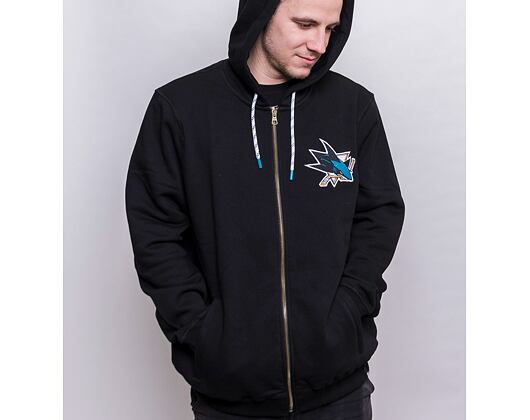 '47 Brand NHL San Jose Sharks Back Check Morris Full Zip Hood Jet Black Hoody