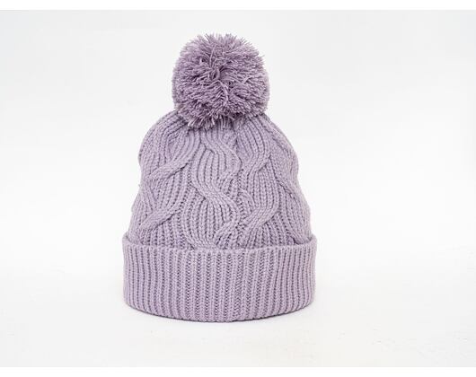 Under Armour Around Town Pom Beanie Plum Womens Beanie