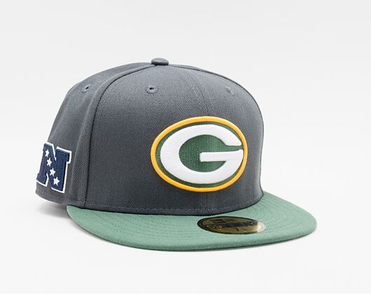 New Era 59FIFTY NFL Official Team Colors Green Bay Packers Grey Cap