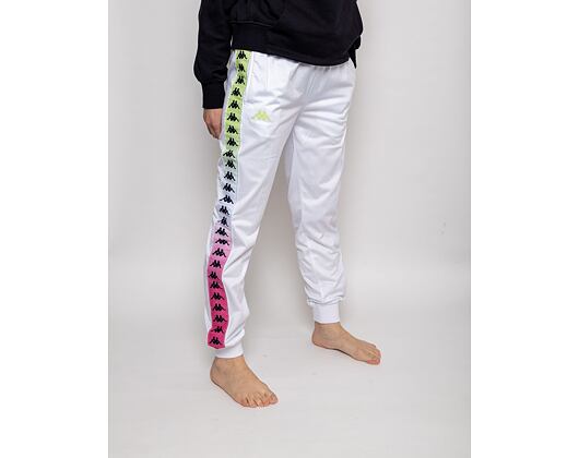 Kappa 222 Banda Wrastoria Degrade White - Fuxia - Lime Womens Sweatpants