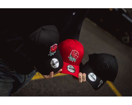 New Era 9FORTY Cotton Rugby Footbal Union Strapback Black Cap