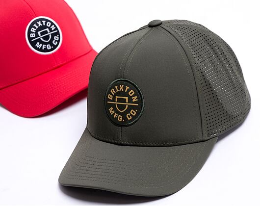Brixton Crest X Mp Snapback Military Olive Cap