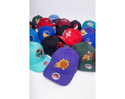 Mitchell & Ness Team Ground 2.0 Stretch Snapback Phoenix Suns Purple Cap