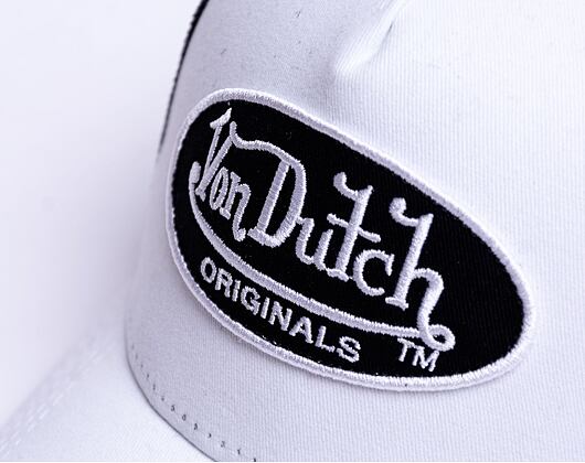 Von Dutch Boston Trucker Cotton White/Black Cap
