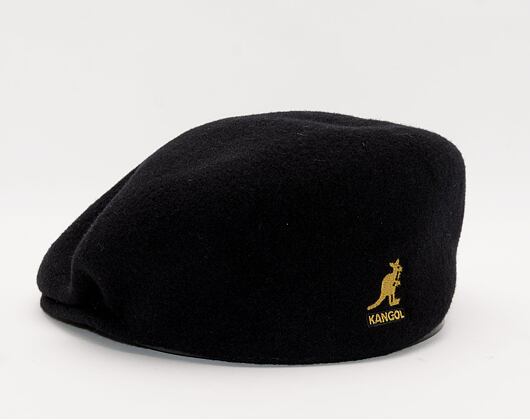 Kangol 504 Kangol Cap Black/Gold Flat Cap