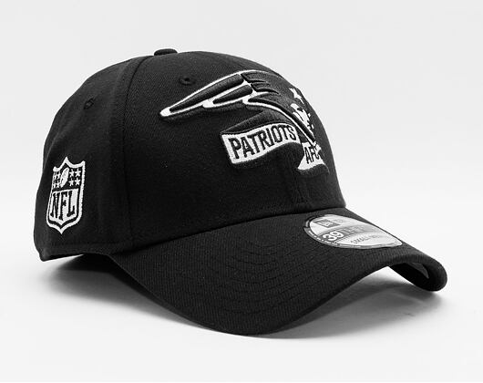 New Era 39THIRTY NFL22 Sideline New England Patriots Black / White Cap