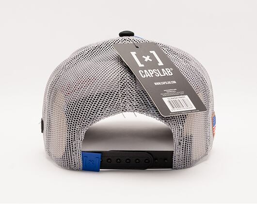 Capslab NASA A-Frame Trucker CL/NASA/1/NAS3 Royal Blue / Grey / Black Cap