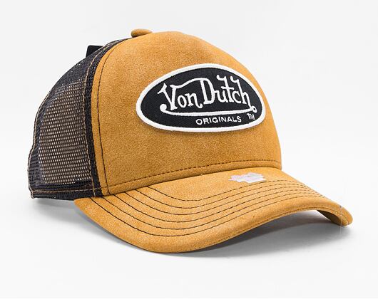 Von Dutch Boston Trucker Imi Suede Brown/Black Cap