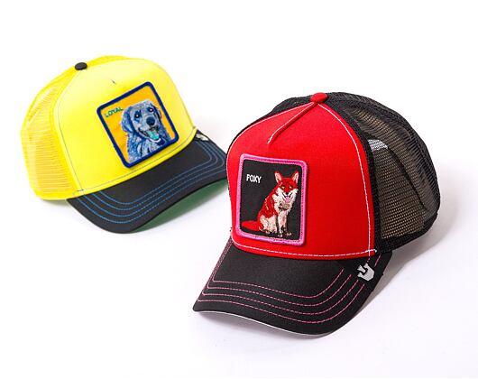 Kšiltovka Goorin - 'Acid Trip Pack' - Fox Trip - Black / Red
