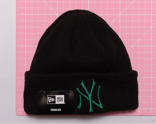 Dětský kulich New Era MLB Kids League Essential Beanie New York Yankees Black / Melachite Green