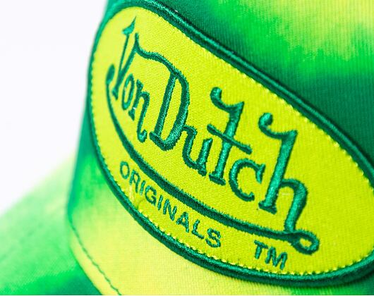 Kšiltovka Von Dutch Trucker Boston - Cotton Twill - Green Tie Dye