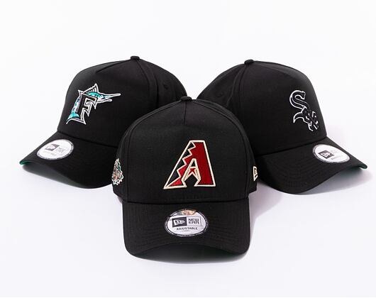 Kšiltovka New Era 9FORTY A-Frame MLB Patch Arizona Diamondbacks Cooperstown Black / Kelly Green
