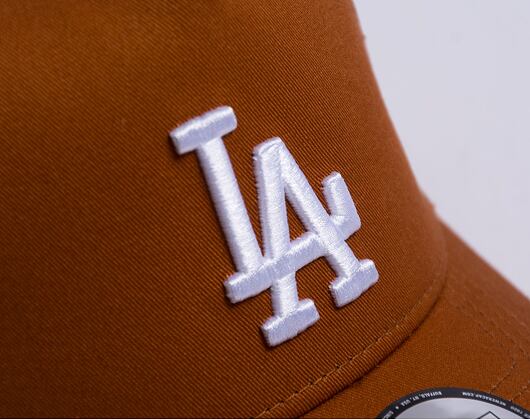 Kšiltovka New Era 9FORTY A-Frame Trucker MLB League Essential Los Angeles Dodgers Caramel Brown / Wh