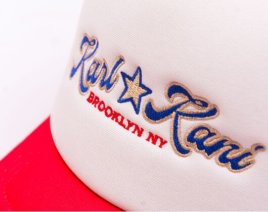 Kšiltovka Karl Kani Kani Star Trucker Cap red/off white