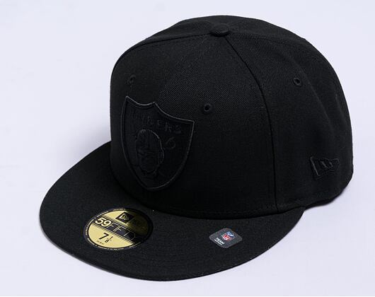 Kšiltovka New Era - NFL Black on Black 59FIFTY - Las Vegas Raiders - Black