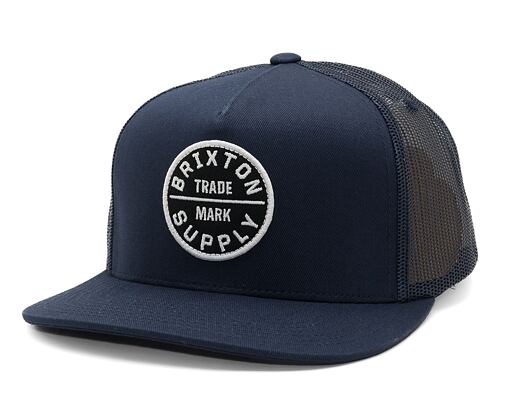 Kšiltovka Brixton Oath MP Trucker Hat - Washed Navy/Washed Navy