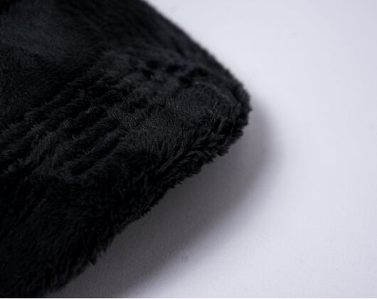 Cap Reflection Luxury Fuzzy Trucker - Satin Black / White