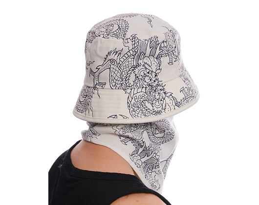 Klobouk-Kukla Rip N Dip - Haku Face Mask Bucket Hat (Off White)
