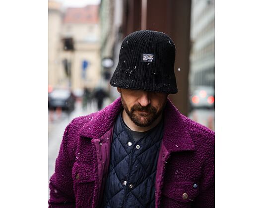 Klobouk Kangol - Washed Knit Bucket - Black