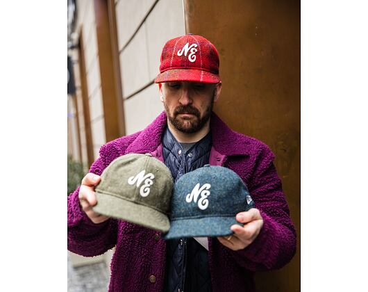 Kšiltovka New Era - 59FIFTY Retro Crown Harris Tweed - Red