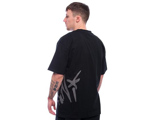 Triko Karl Kani - Woven Signature Kani Tag Tee - black/dark grey