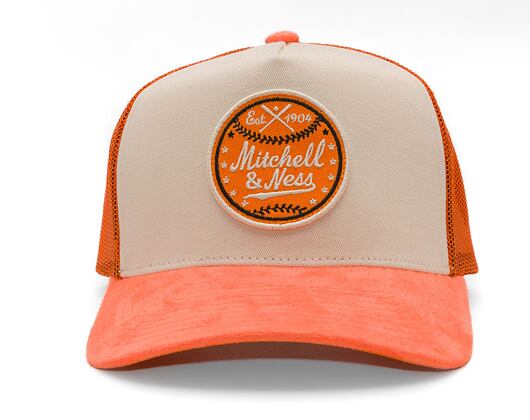 Kšiltovka Mitchell & Ness - Baseball Trucker - Cream/Maroon